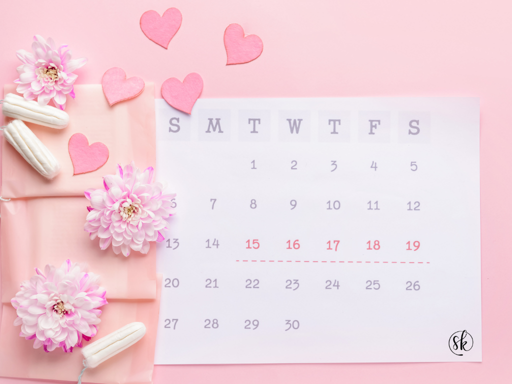 Kitaran haid tidak teratur ditandai di kalendar – simbolik kepada kesedaran kesuburan wanita